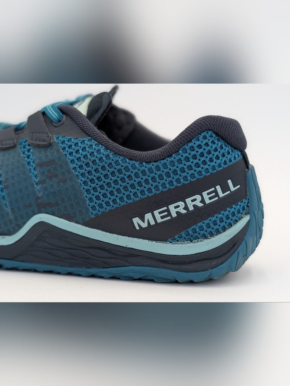 Merrell Sz 7.5 Trail Glove 5 Dark Teal Zero Drop Barefoot Trail Running Shoes - Picture 5 of 17
